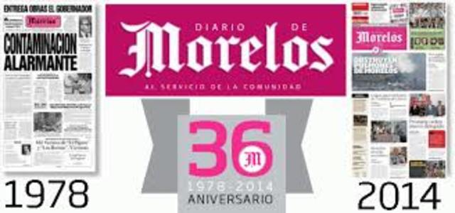 Inicia la circulación del Diario de Morelos