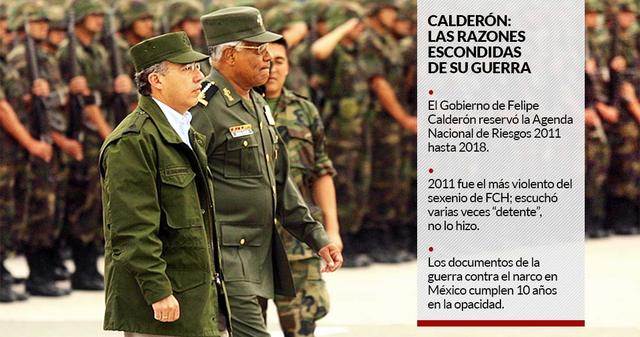Calderón le declara la guerra al narcotráfico