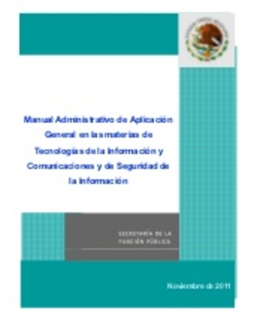 Manuales Administrativos de Aplicación General.