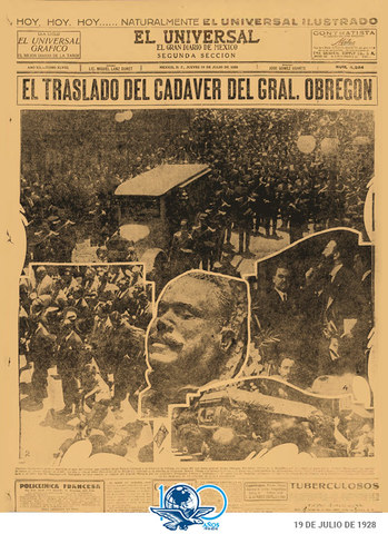 Atentado dinamitero contra el General Álvaro Obregón en el bosque de Chapultepec llevado a cabo por el Ingeniero Luis Segura Vilchis y otros compañeros, se culpa a los hermanos Pro quienes días mas tarde fueron fusilados en la Inspección de Policía.