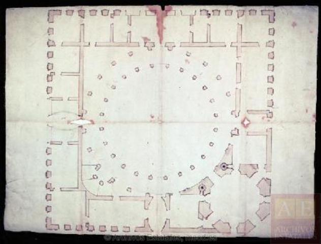 Plano palacio Carlos V