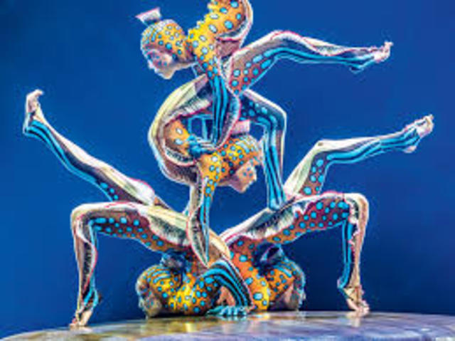 Guy Caron, con el Cirque du soleil