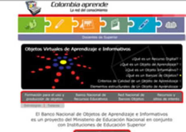Primer marco conceptual nacional, Colombia Aprende