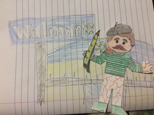 Pierre est allé au supermarché