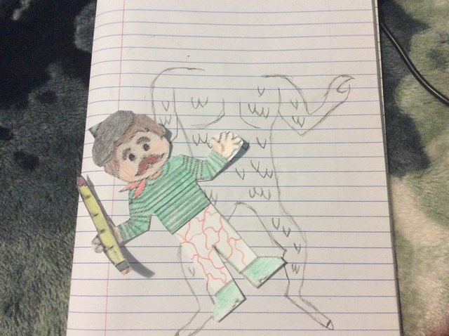 Pierre a dessiner le corps