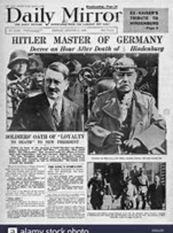 Hitler declares himself Führer