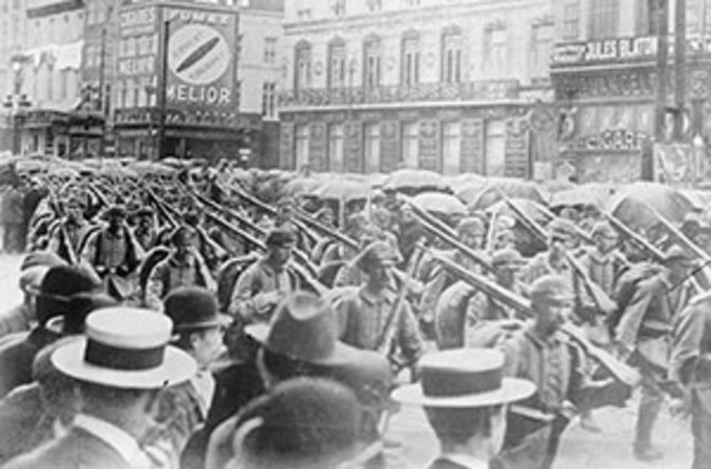 Els alemanys ocupen Brussel·les