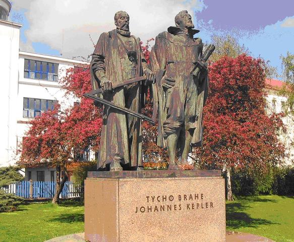 Tycho Brahe and Johannes Kepler.
