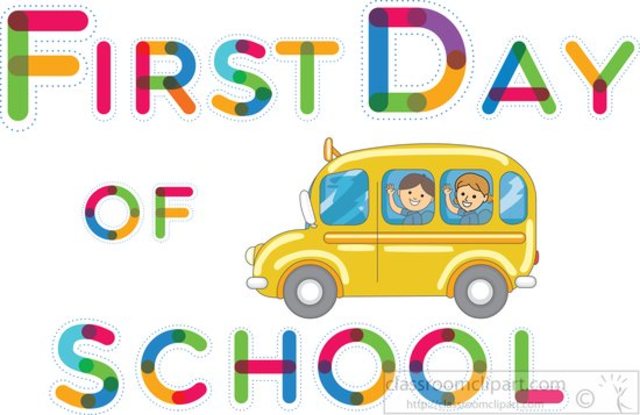 my first day of school