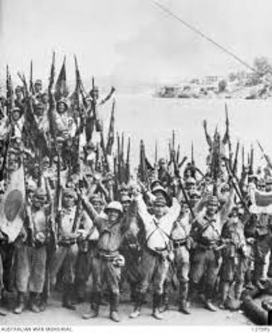 Singapore falls to the Japanese in February