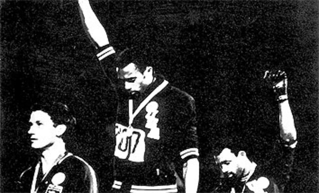 Saludo Black Power en los Juegos Olímpicos de 1968.