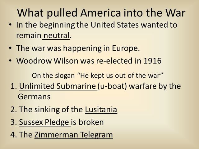 Wilson reelected; pledged American neutrality