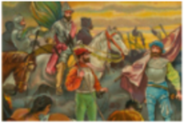 Hernan Cortes Leaving the Capitol