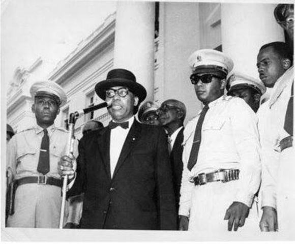François Duvalier replaced lieutenant general Henrik numpy as a head of the government