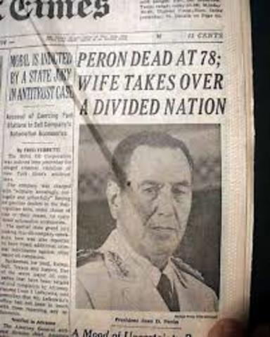 Juan Perón Dead