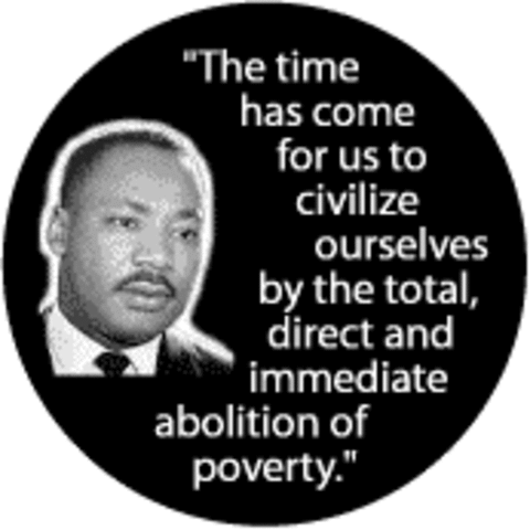 Matin Luther King, poverty and war