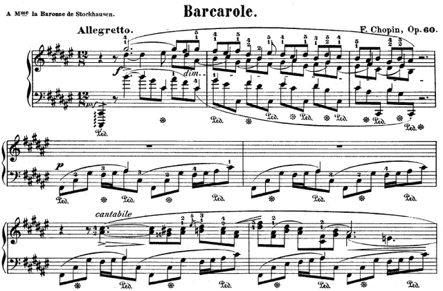 Barcarola Op.60