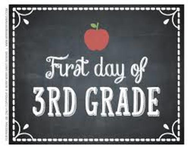 the start of 3rd grade