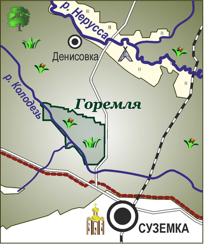 Карта суземки с улицами и номерами домов