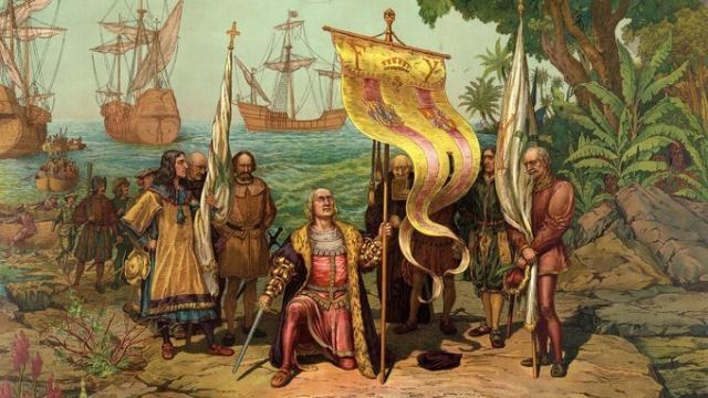 Ο Κολόμβος φτάνει στην Αμερική