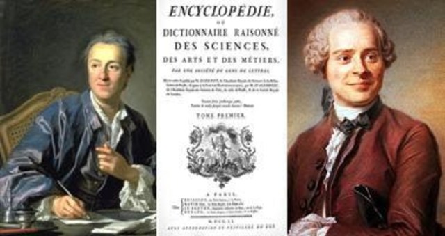 Pubblicazione del primo volume dell'Enciclopedia di Diderot e d'Alembert