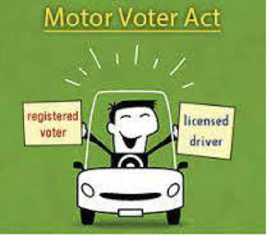 Motor Voter Registration Signed