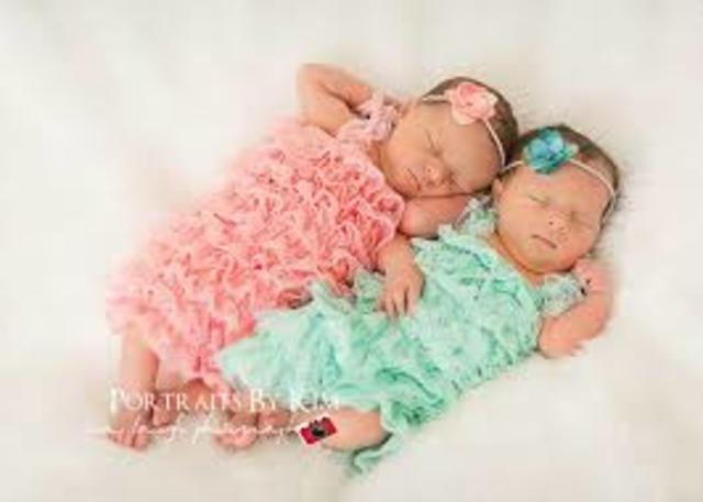 My little sisters were born