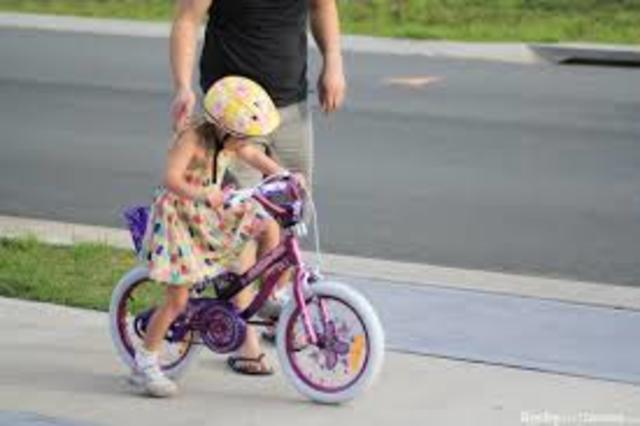 I learned how to ride a bike