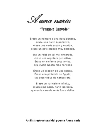 A UN HOMBRE DE GRAN NARIZ