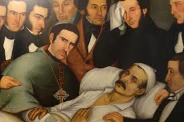 fin de la vida de Francisco de Paula Santande