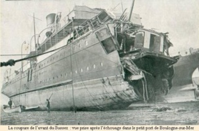 Sinking of French Passenger Linear Sussex