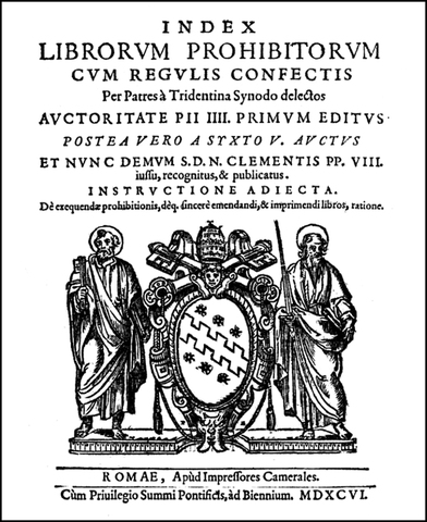 Creazione dell'Index Librorum Prohibitorum