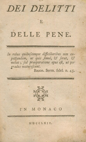 "Dei Delitti e delle Pene"