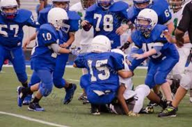 I played football for the school