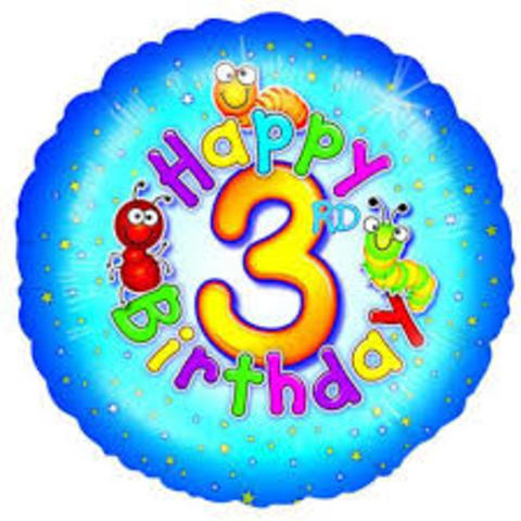 my 3rd birthday