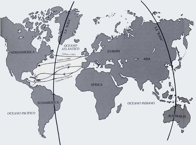 Trattato di Tordesillas e spartizione del mondo
