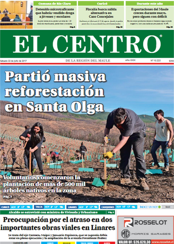 Partió masiva reforestacion en Santa Olga
