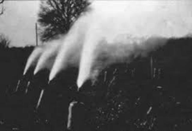 First use of gas as a weapon by the Germans