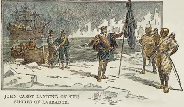 John Cabot claims Newfoundland for Britain