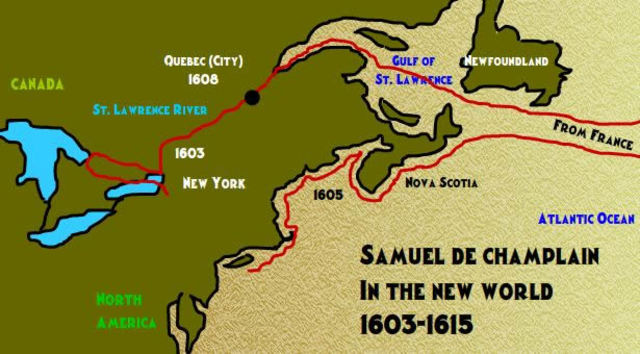 Samuel de Champlain founded New France
