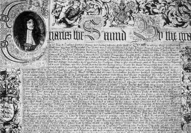 Britain Grants a charter to the Hudson's Bay Company