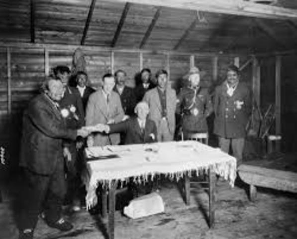 Signing of the numbered treaties