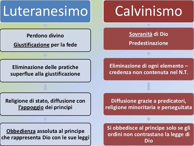 Diffusione del luteranesimo e del calvinismo