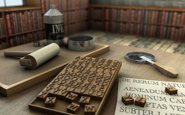 Invenzione della stampa a caratteri mobili