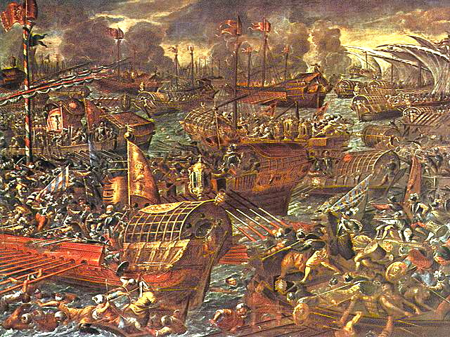 Battaglia di Lepanto contro i turchi