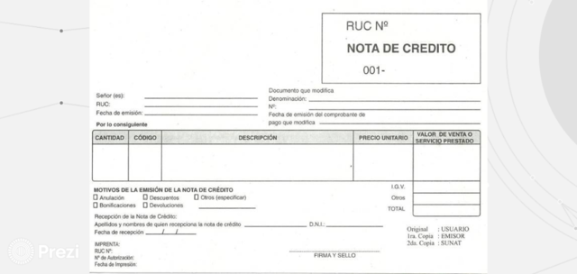 NOTA CRÉDITO