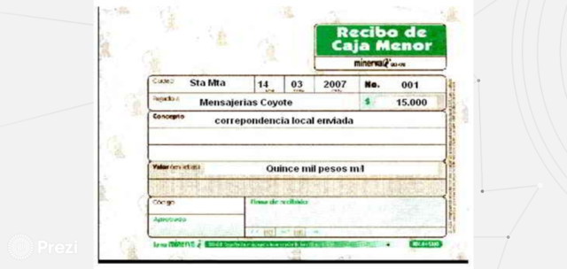 RECIBO DE CAJA MENOR