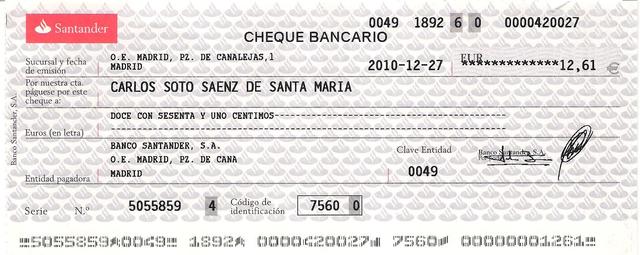 CHEQUE
