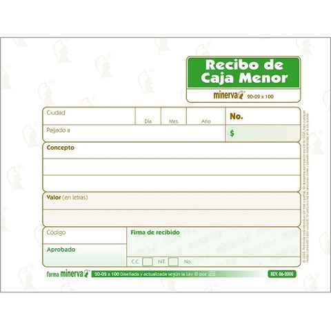 RECIBO DE CAJA MENOR