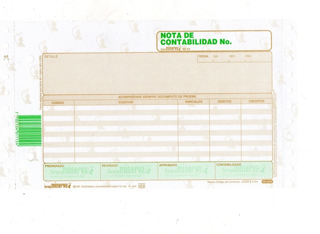 NOTA DE CONTABILIDAD